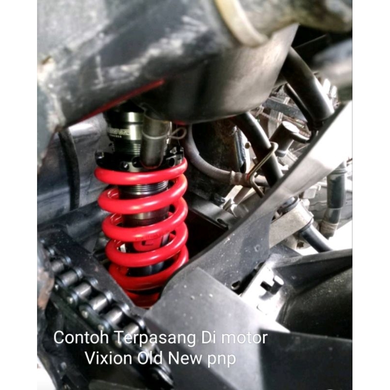 Shock MonoShock Shockbreaker Belakang/ Vixion/Premium/Akai Racing Original Uk-265mm/Stelan. Vixion Old. New. NVL. NVA. R15 V2 V3 Dill