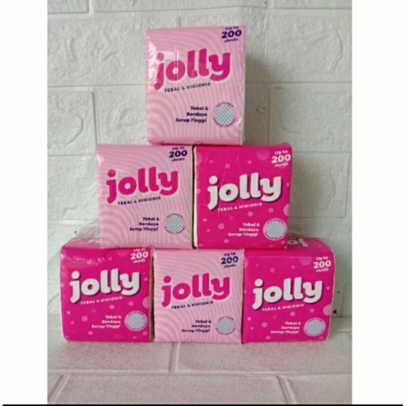 Tisu JOLLY Facial Tissue POP UP 200's Ball - 10 Pack