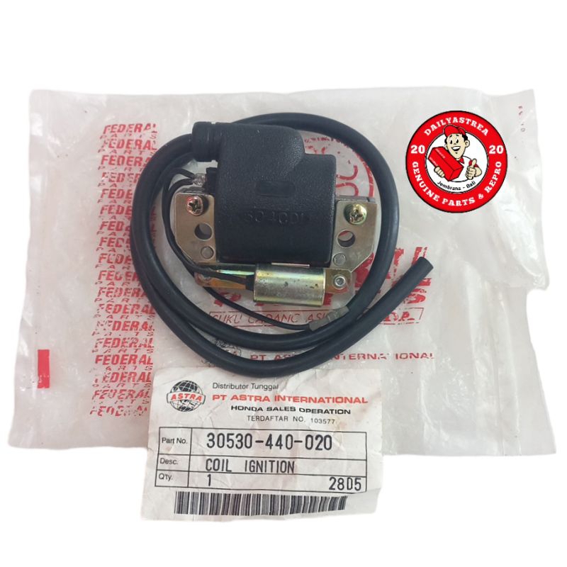 KOIL COIL IGNITION PENGAPIAN HONDA GLK GL100 GL125 CB100 CB125 ORIGINAL ASLI 30530-440-020