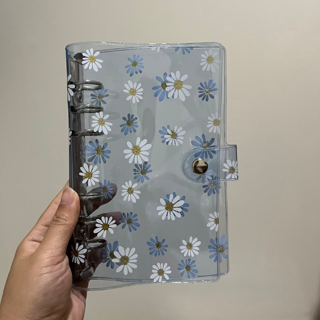 BINDER DAISY RING SILVER A6 JELLY CASE