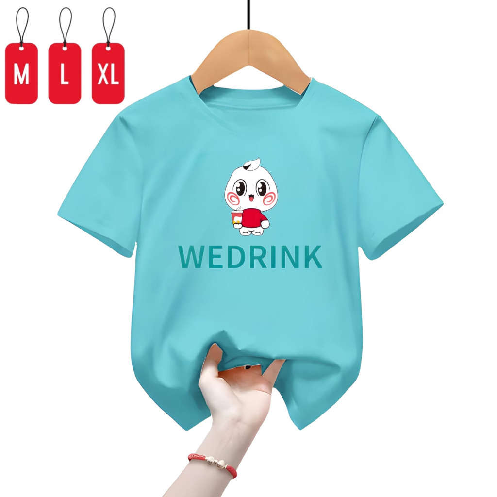 Hzl_outfit Baju Kaos Anak Anak Cewe Cowo WEDRINK