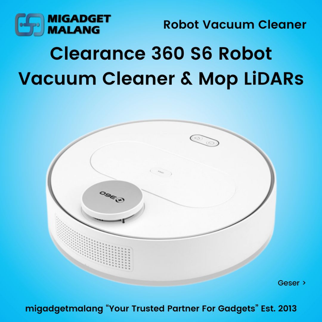 Clearance 360 S6 Robot Vacuum Cleaner and Mop with LiDARs 1800Pa