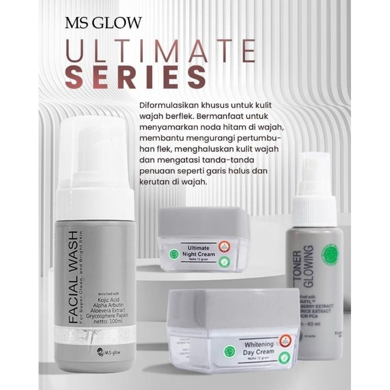 MS GLOW PAKET ULTIMATE | Paket Flek Hitam