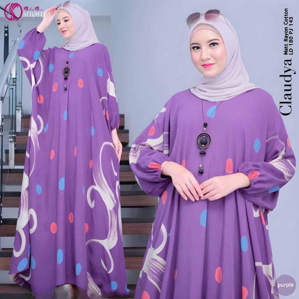 Kaftan Claudia Gamis Jumbo Kaftan Viral