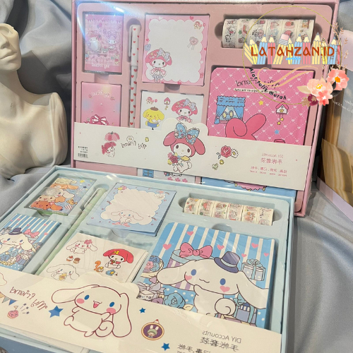 

Paket Alat Tulis LENGKAP 7 in 1 Karakter Sanrio Melody Bisa COD