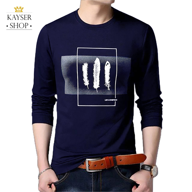Baju Lengan Panjang Pria Kayser Feathers Kaos Distro Model Sweatshirt