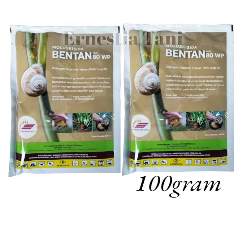 Moluskisida Bentan 80WP Coklat 100gram Bahan Aktif Fentin Asetat 80%