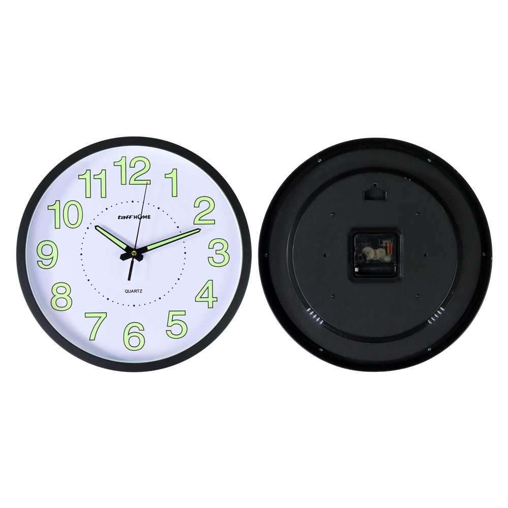 Jam Dinding Glow in The Dark Desain Minimalis Aesthetic Nyala Dalam Gelap Luminous 30cm