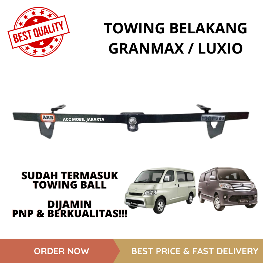 TOWING BAR BELAKANG LUXIO - TOWING BESI PENGAMAN BEMPER BELAKANG LUXIO