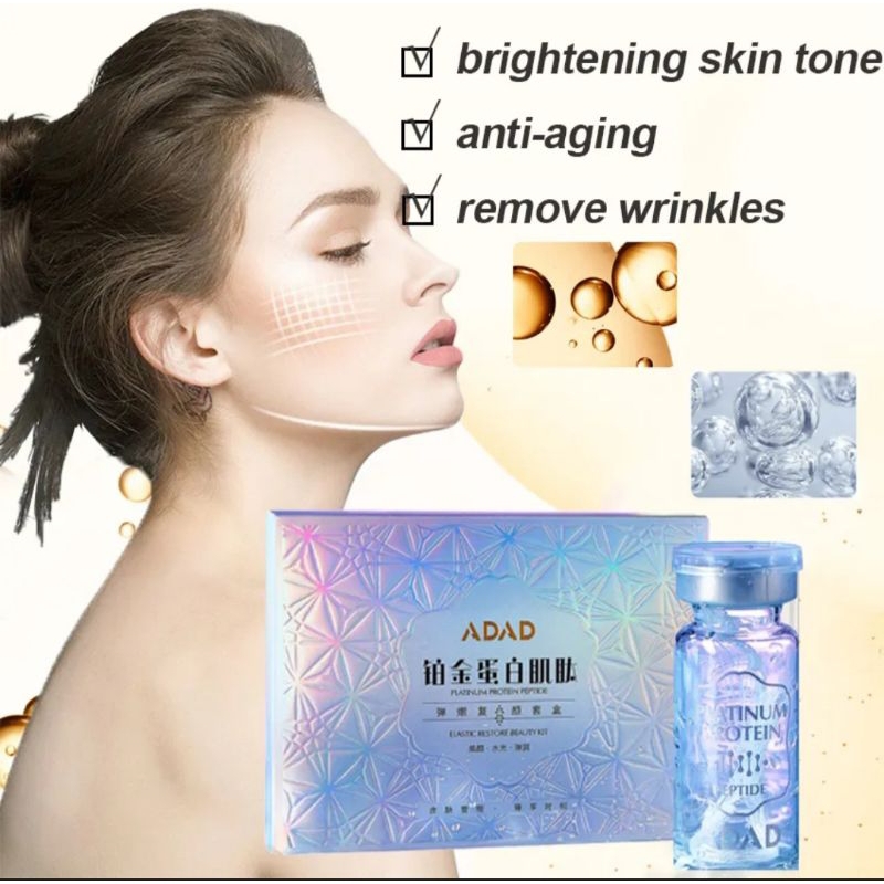 Benang collagen protein platinum/serum tanam benang tanpa jarum/serum tanam benang platinum