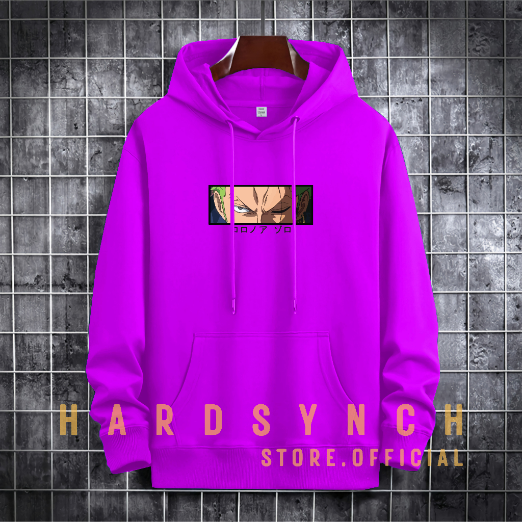 Sweater Hoodie Rorona Zoro Unisex ( Pria &amp; Wanita ) Premium Quality S-XXL Cotton Fleece / Hoodie Korean Style / Sweater Hoodie / Hoodie Polos / Hoodie Wanita / Hoodie Pria / Sweater Hoodie Distro Original ( RZ 142 )