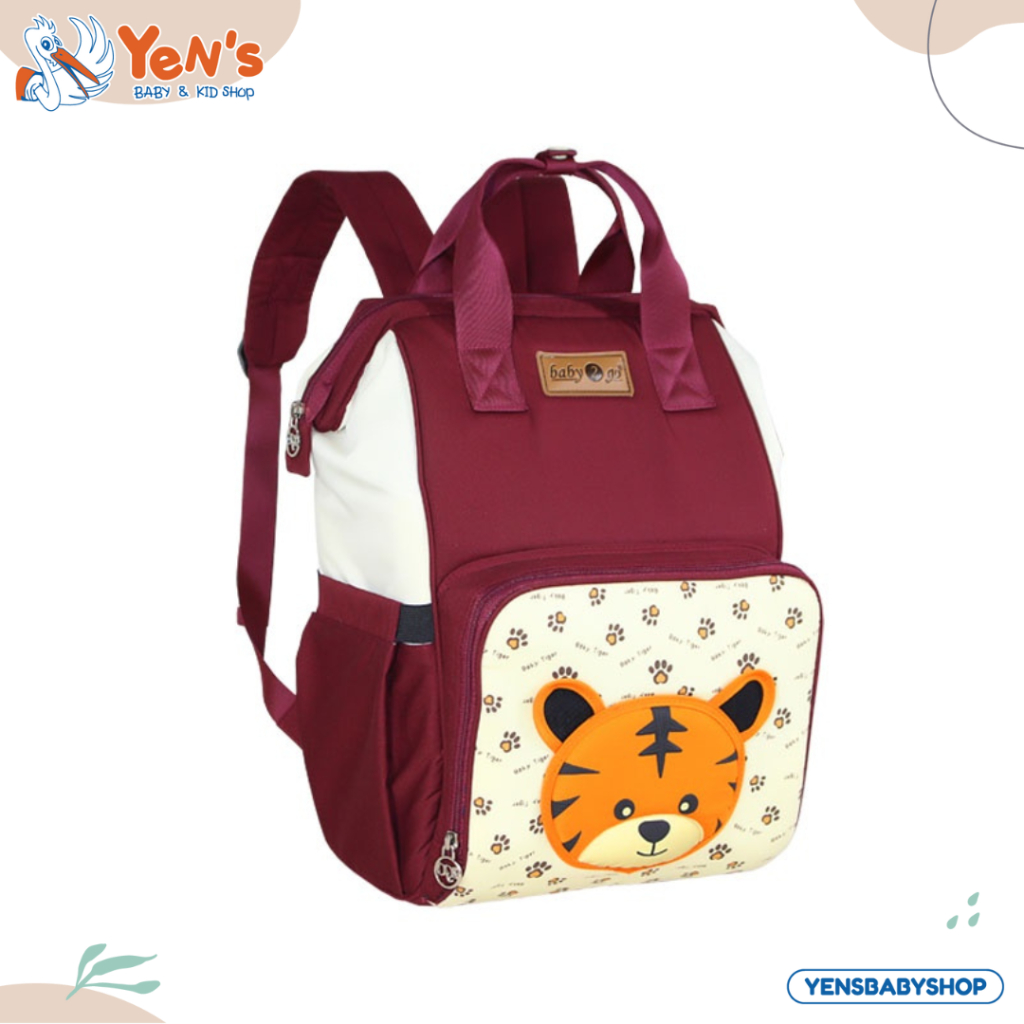 Baby Scots BACK PACK DIAPER BAG 2 GO TIGER SERIES - b2t1404