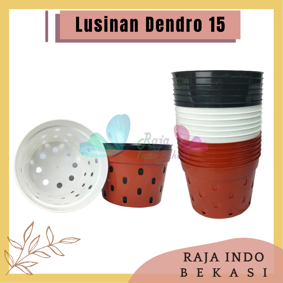 PAKET LUSINAN NKT Basic 15 Banyak Lubang Poros (15cm) Merah Bata Putih Coklat Hitam Terracota Pot Bunga Basic Polos Banyak Pori Ukuran 15cm Cocok Untuk Aglonema