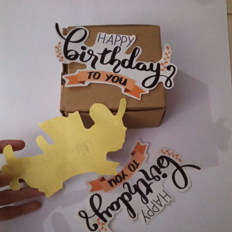 STIKER HAPPY BIRTHDAY/ HIASAN TAMBAHAN HAMPERS