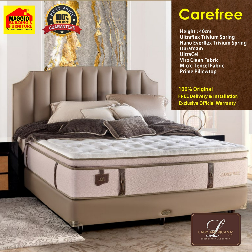 KASUR LADY AMERICANA - KASUR SPRINGBED LATEX - MATRAS SPRINGBED - CAREFREE - LADY AMERICANA