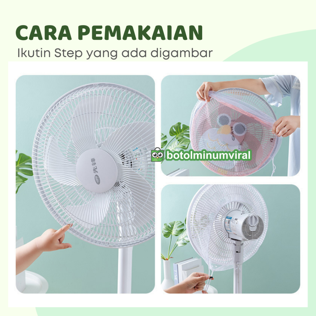 Sarung Pembungkus Penutup Pelindung Kipas Angin Jaring Fan Cover