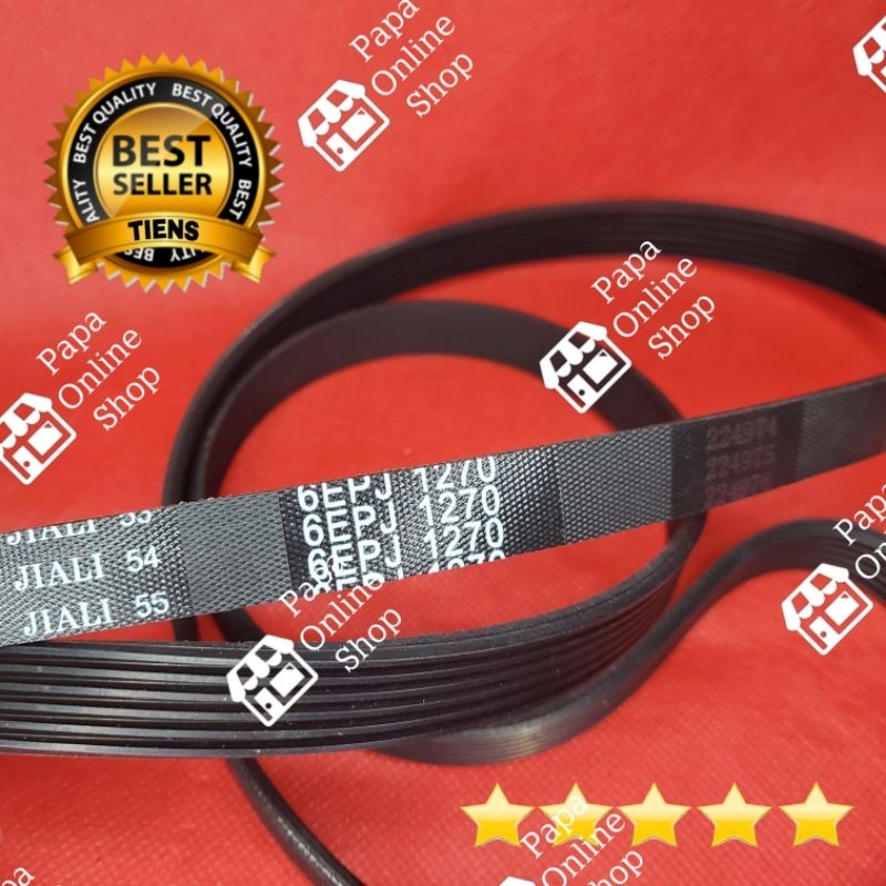 Fanbelt Vanbel Penbel V Belt 6EPJ 1270 Mesin Cuci Samsung Mesin Dryer Pengering Midea dll