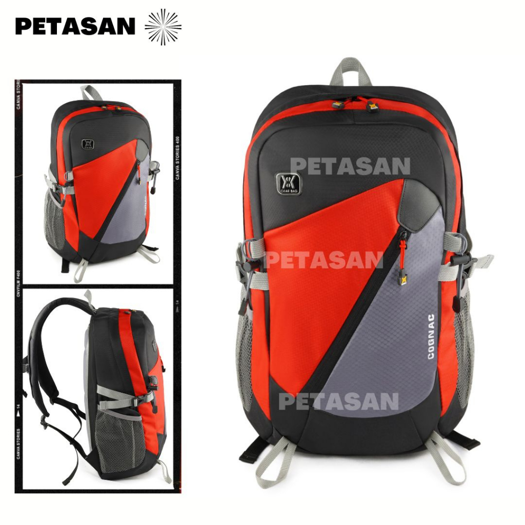 PTS - Tas Ransel Pria + FREE RAINCOVER - Ransel Laptop - Tas Kerja - Gear Bag 13159