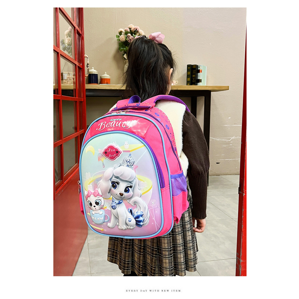 [MONA] Tas Ransel Anak Sekolah Motif Karakter Timbul 6D Cocok Buat TK dan SD Kualitas Import Premium -M0236