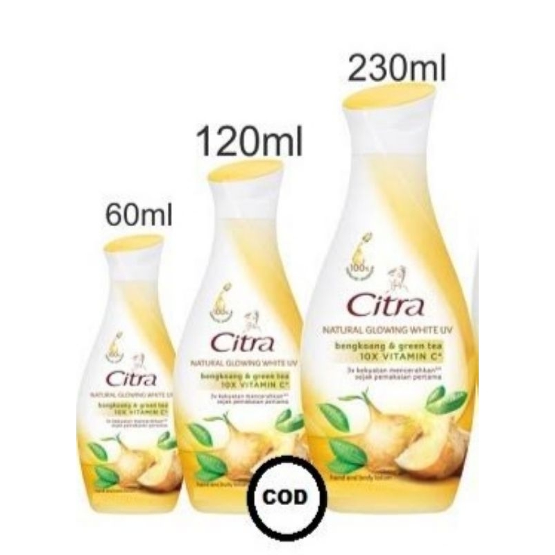 Citra Hand Body Lotion Bengkoang Natural Glow UV 60 ml | 110 ml | 210 ml