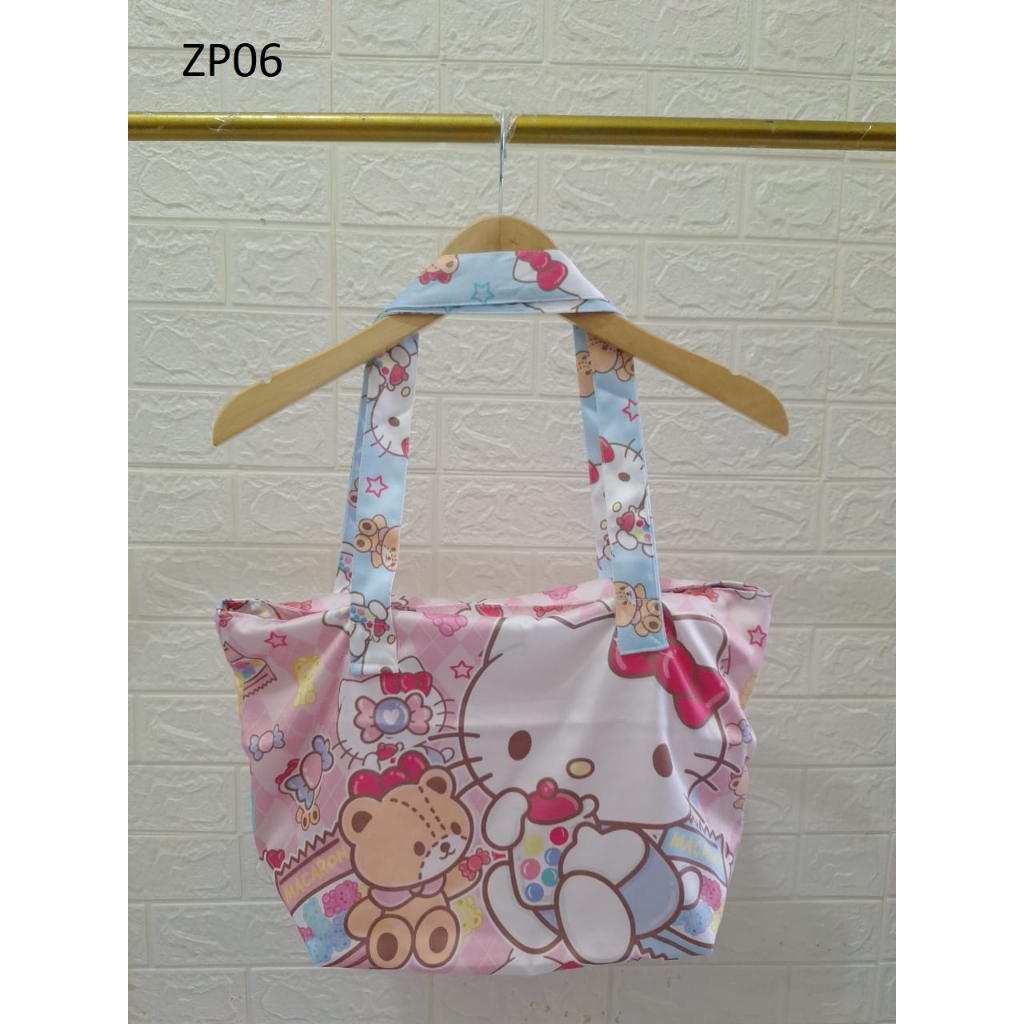 TAS WANITA / TOTE BAG BKK KARTUN ADA RESLETING