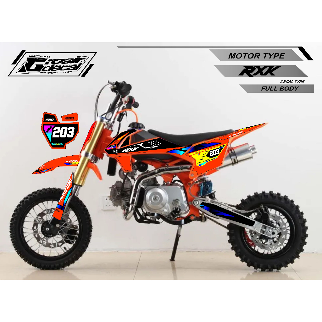 Sticker Mini Trail RXK / LENKA  50cc Full Body Free Custom