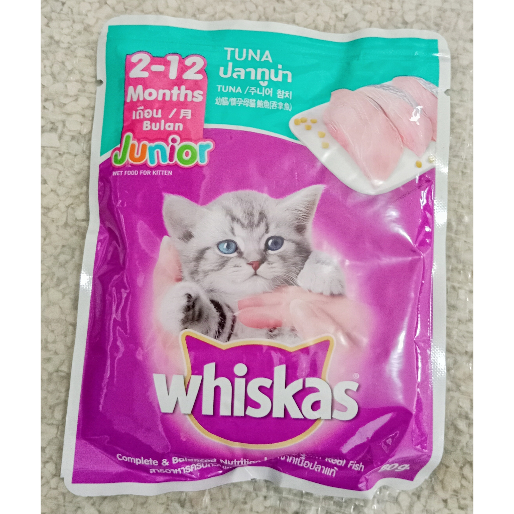 WHISKAS SACHET BASAH JUNIOR 80GR