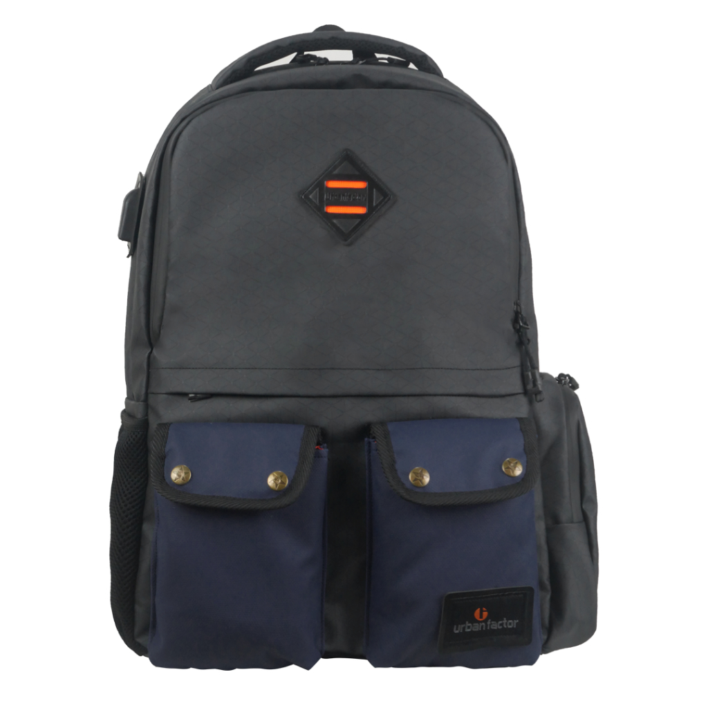 EGA NAVY |MANNEEDME x URBAN| Tas Ransel Pria Wanita Backpack / Tas Punggung ORI - FREE RAINCOVER