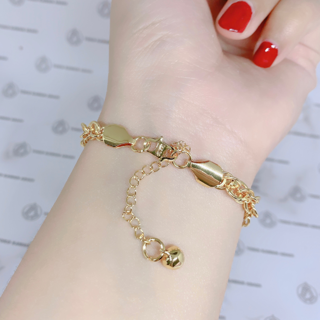 Xuping Gold Gelang Tangan Model Rantai Bola Koin Perhiasan Wanita *43