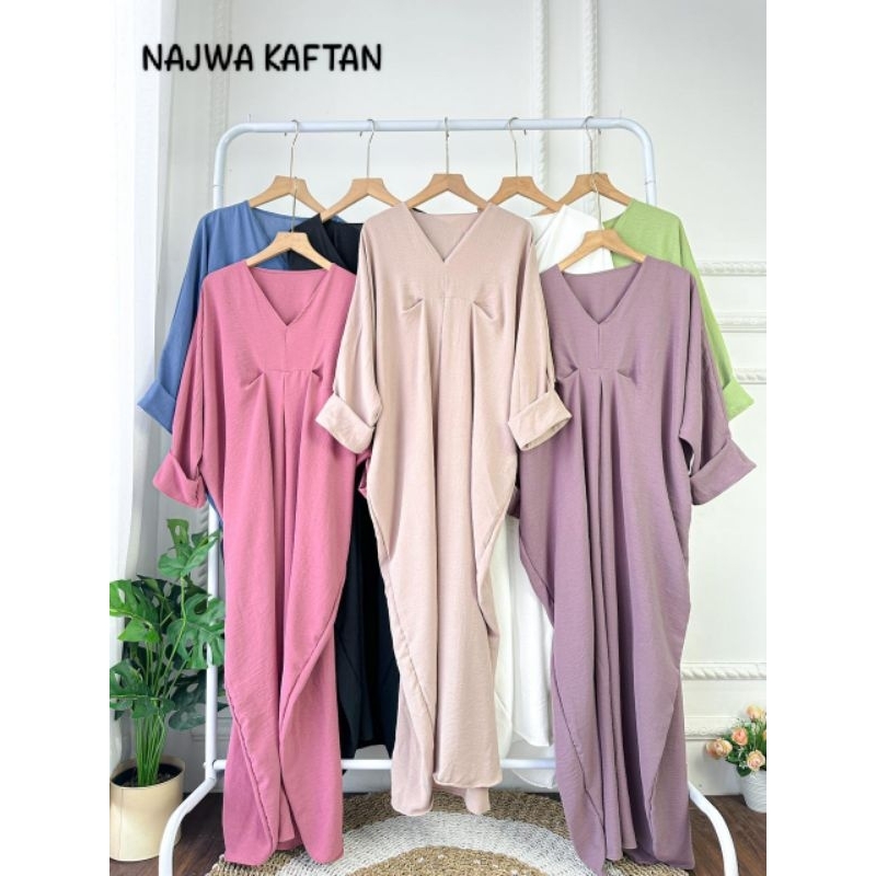 NAJWA KAFTAN (KAFTAN CRINKLE) || SHABIRA KAFTAN (KAFTAN CERUTY)