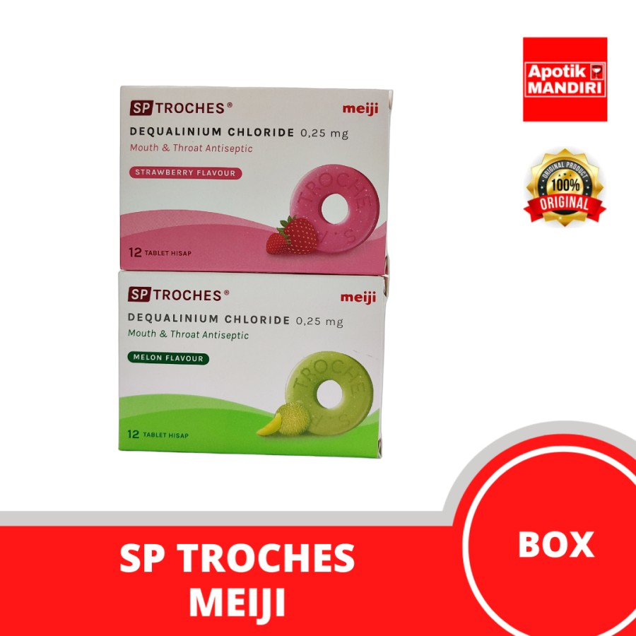 SP TROCHES MEIJI ISI 12 TABLET / PERMEN RADANG TENGGOROKAN / PERMEN SAKIT TENGGOROKAN