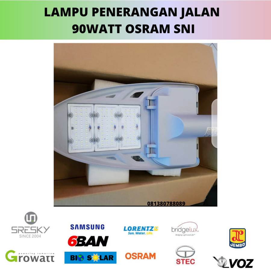 LEDENVO 90W AC OSRAM Lampu PJU LED 90 Watt Street Light Putih Murah