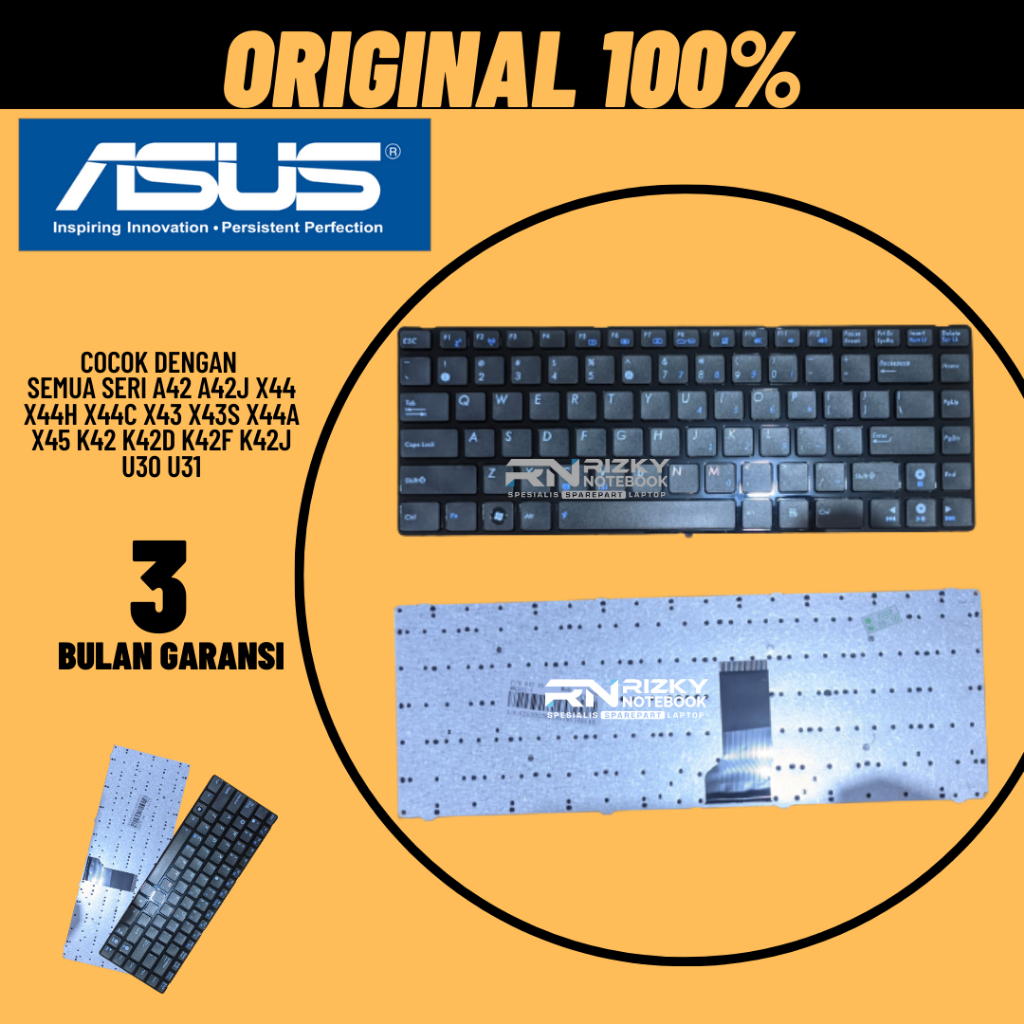 Keyboard Laptop Asus A42 A42J X44 X44H X44C X43 X43S X44A X45 K42 K42D K42F K42J U30 U31