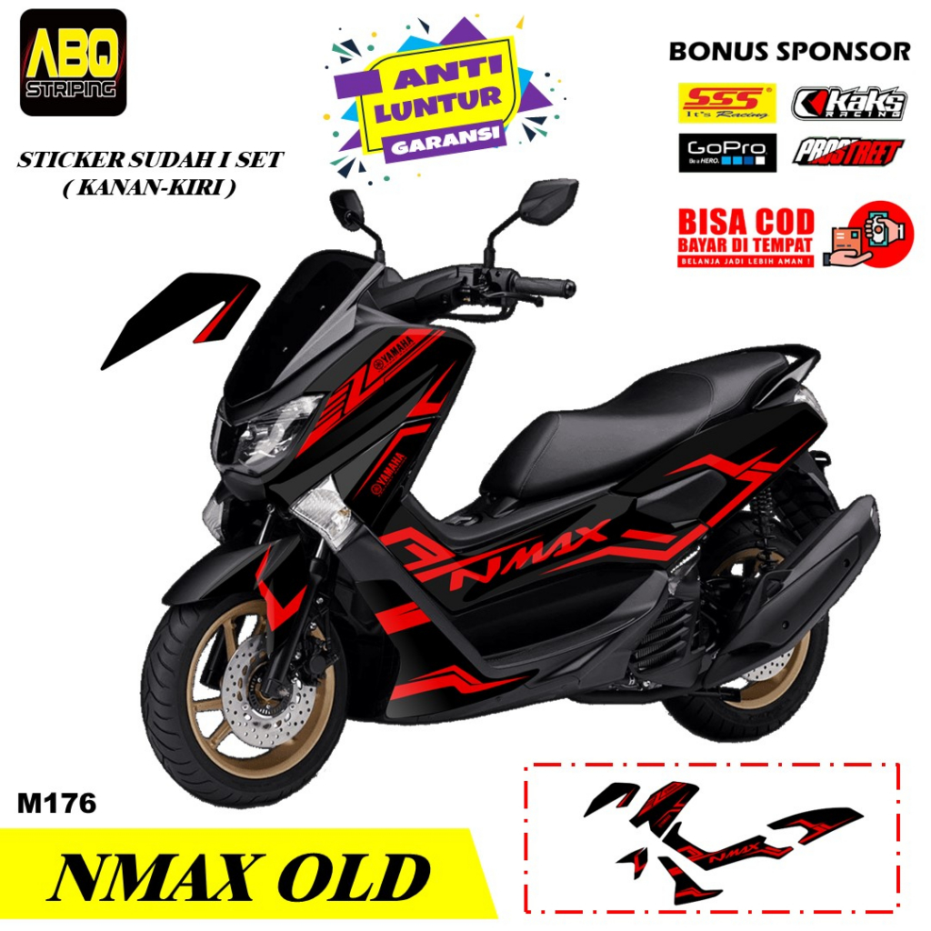 STRIPING STICKER MOTOR YAMAHA NMAX OLD 2015 2016 2017 2018 2019