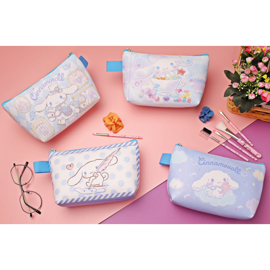 Dompet Kosmetik Besar Motif Sanrio Pouch Hp Uang Tempat Pensil Make Up Travel Serbaguna