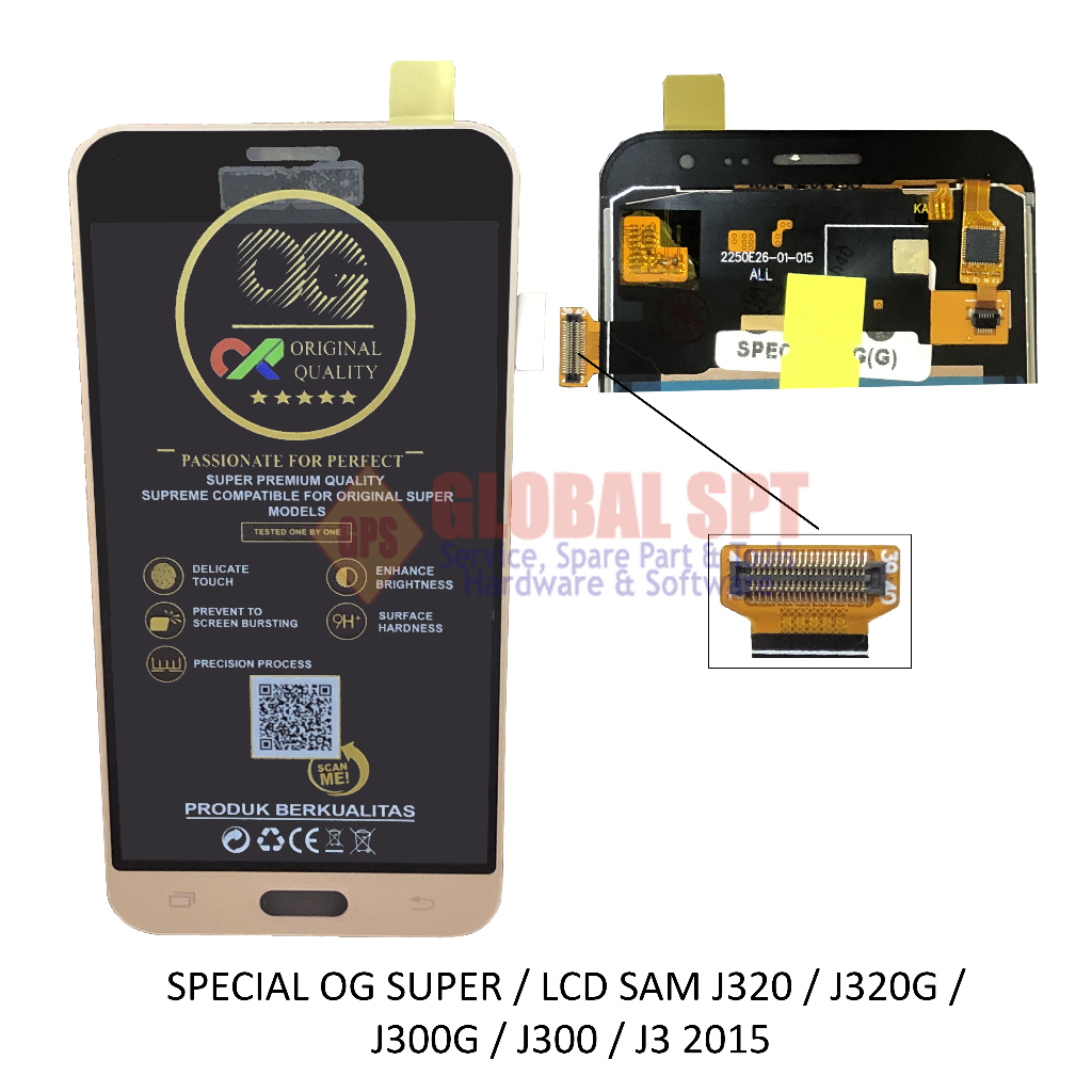 KONTRAS LCD SAMSUNG J320G / J300G / J320 / J300 / GALAXY J3 2015 + TOUCHSCREEN