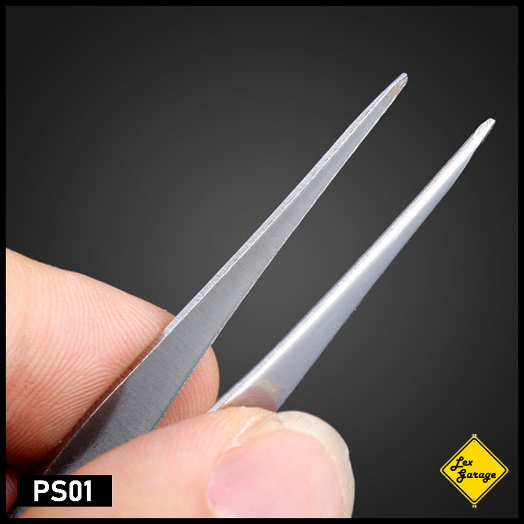 Pinset Panjang Bengkok Lurus HP Sticker Solder Stainless Steel