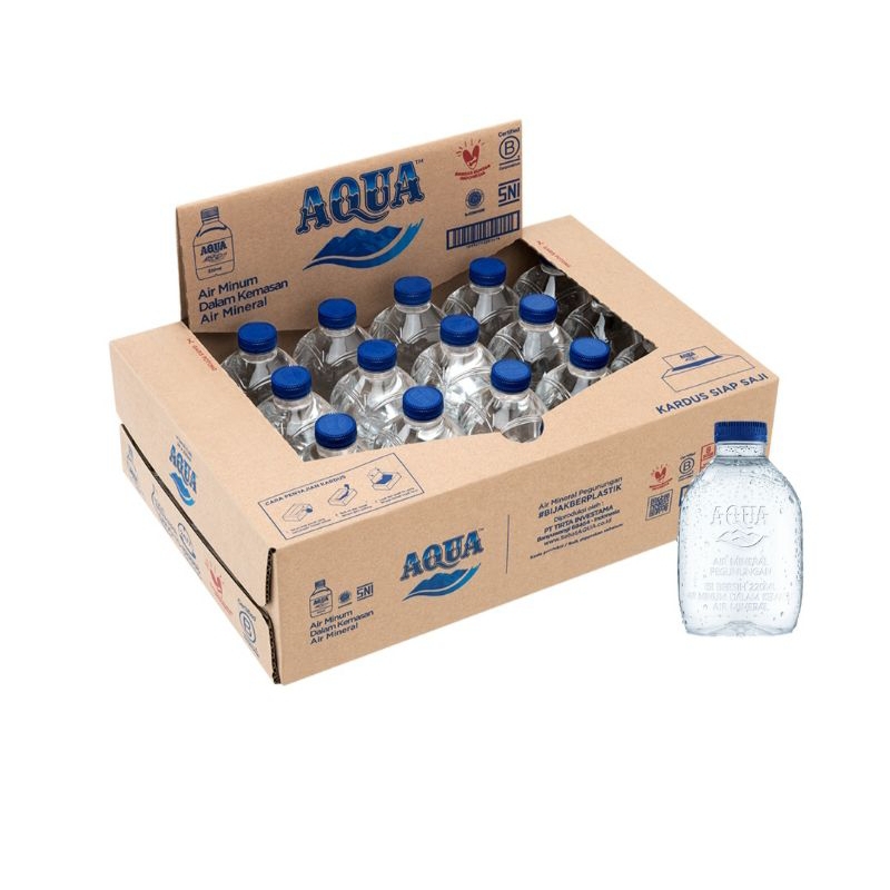 

AQUA BOTOL MINI 220ML KEMASAN BARU ( LIMITED EDITION )