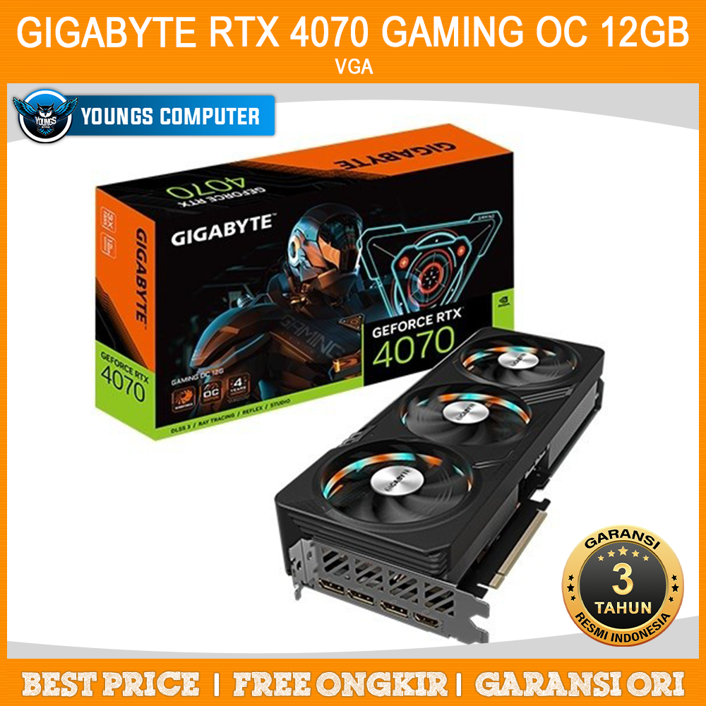 VGA GIGABYTE GEFORCE RTX 4070 GAMING OC 12GB | RTX 4070 12GB GDDR6X