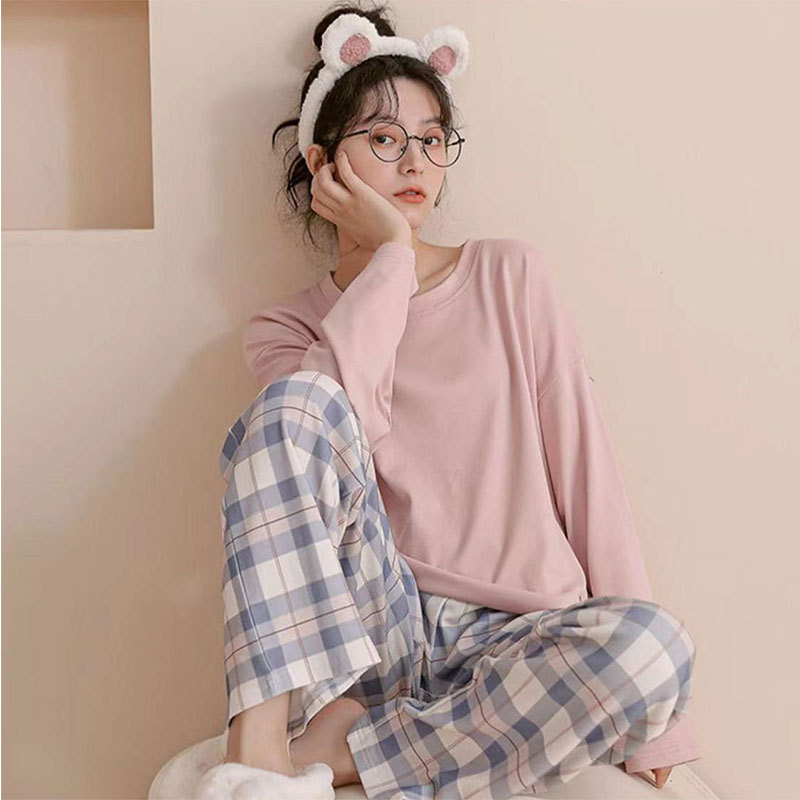 【 Bra Mall 】BM-397 Setelan Set Piyama Lengan Panjang Baju Tidur Wanita Dewasa Motif Kartun Pajamas Dewasa