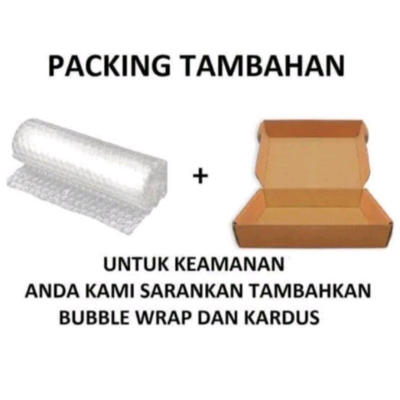 

Extra Bubble wrap - Packing Tambahan - Packing Kardus - Kue Aman - Lebih Aman