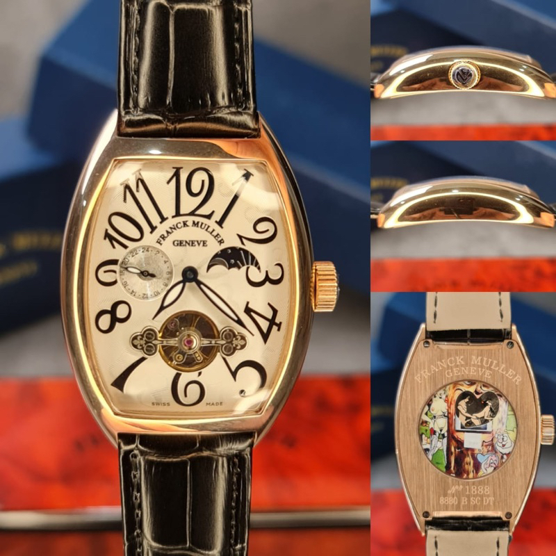 JAM TANGAN PRIA FRANK.MULLER CASABLANCA SNOW WHITE EROTICA MANUAL WINDING PREMIUM JAPAN AAA DIAMETER