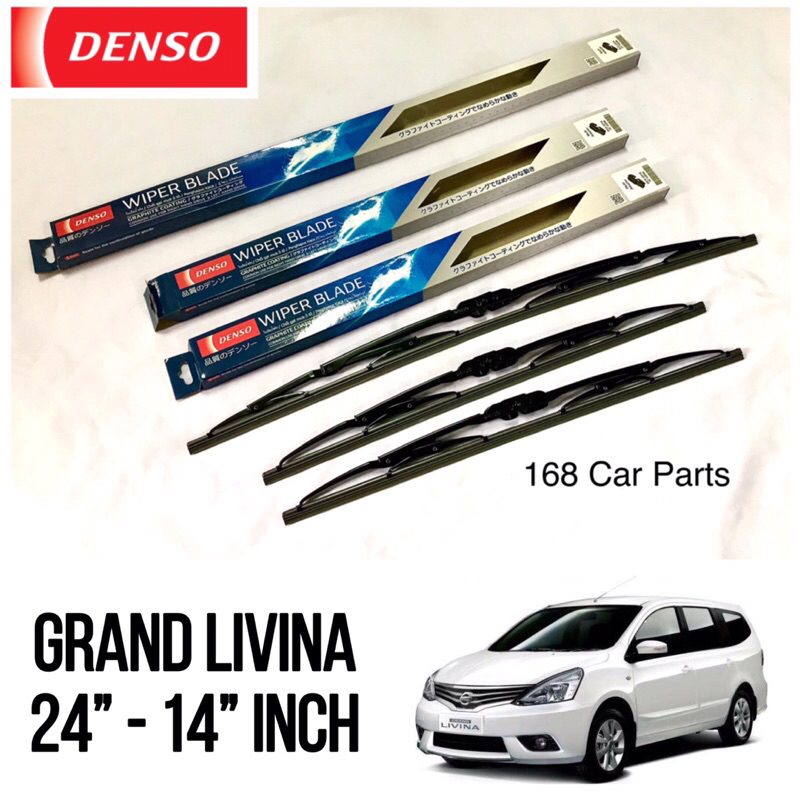 Wiper Blade Denso Original Grand Livina 24-14 inch Sepasang