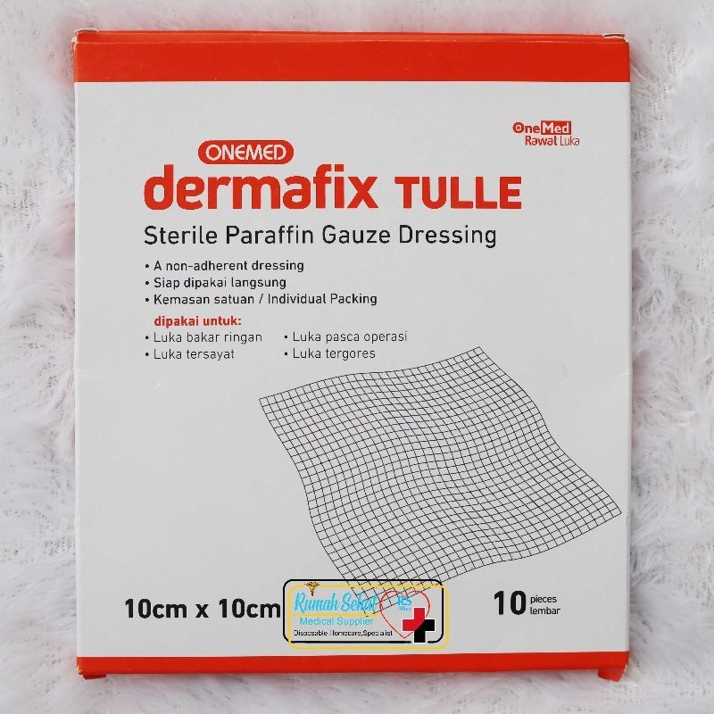 DERMAFIX TULLE 10X10 KASA STERIL PENCEGAH INFEKSI