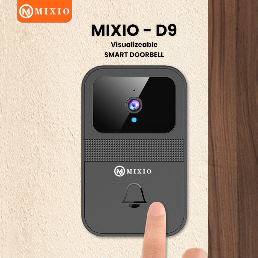 MIXIO - Smart Home Wifi Video Doorbell D9 1080p Audio Bel Pintu Rumah