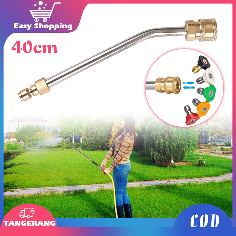 40cm Semprotan Cuci Mobil Kuningan Car Washing Extension Rod Accessories Extension Lance Ukuran Aliran Air