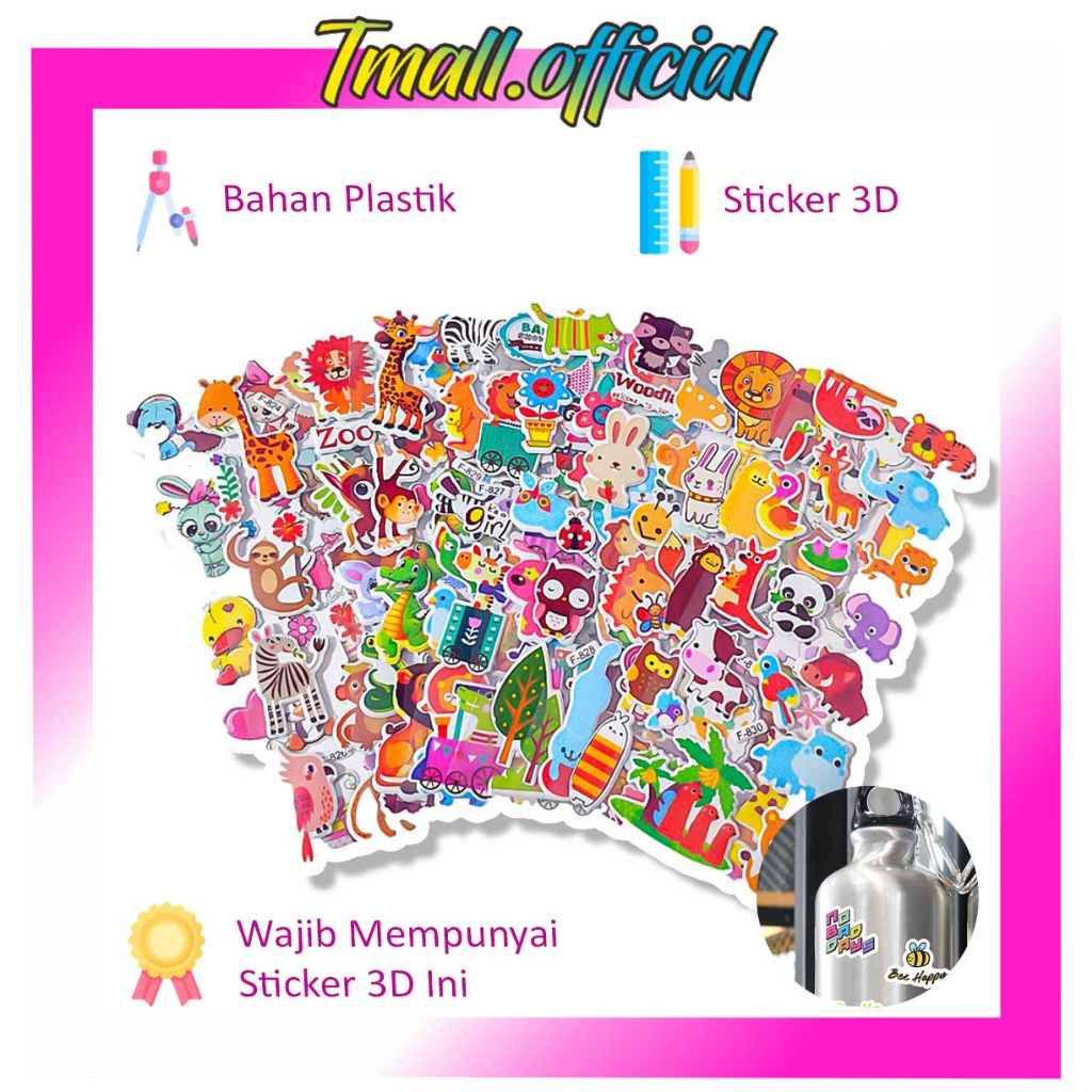 

❄ TMALL ❄ Stiker Mainan Anak Sticker Anak Timbul Sticker 3D Sticker Aesthetic Tempel Anak Perempuan Kertas Alat Tulis S057