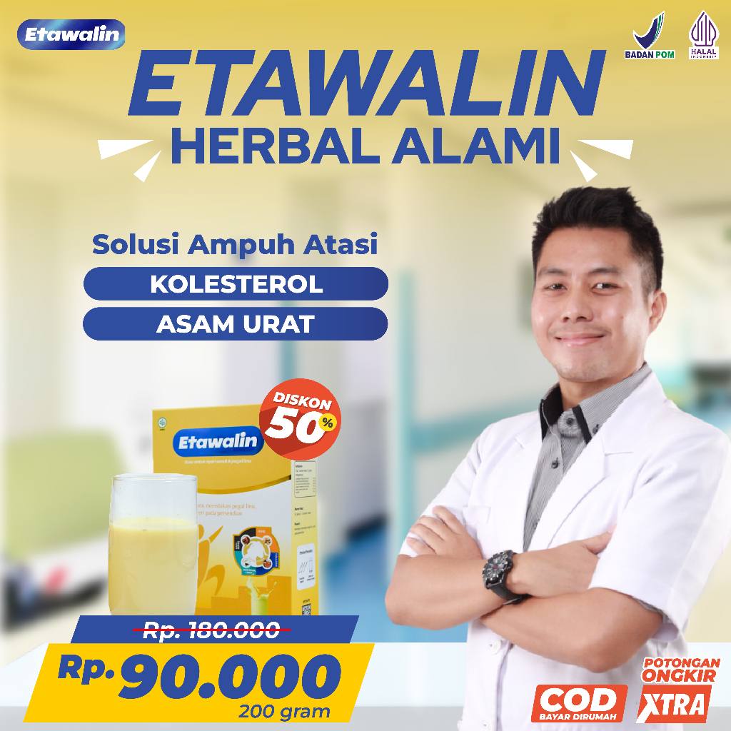 ETAWALIN -  MINUMAN SUSU YANG TERBUAT DARI SUSU KAMBING ETAWA ASLI YANG DIPADUKAN DENGAN 5 HERBAL ALAMI YANG SANGAT BERGUNA UNTUK MENINGKATKAN KESEHATAN DAN KEPADATAN TULANG / PAKET 1 BOX