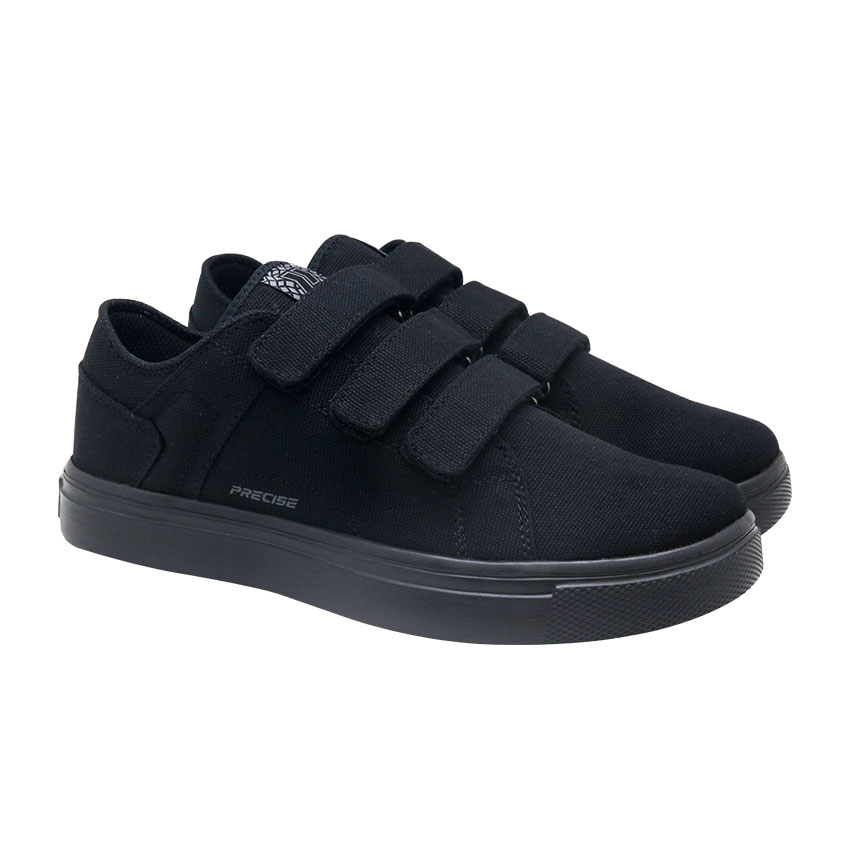 Precise Inzhu JT Sepatu Sneakers Sekolah Anak - All Black