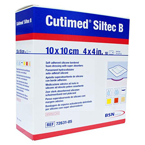 BSN Cutimed Siltec 10 CM x10 CM / 10 CM x 20 CM / Foam Penutup Luka / Foam Luka